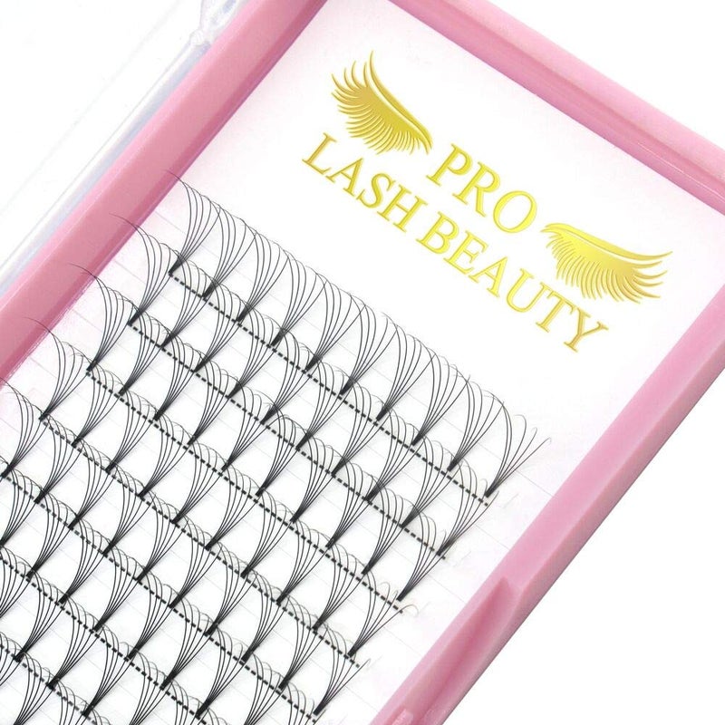 Premade Volume Eyelash Extensions 5DC01014 Short Stem Premade Fans Eyelash Extensions 9 to 20 mm Pre made Lash Fans 3D 5D 7D Volume Lash Extensions 07 10 C D Curl5DC01014mm